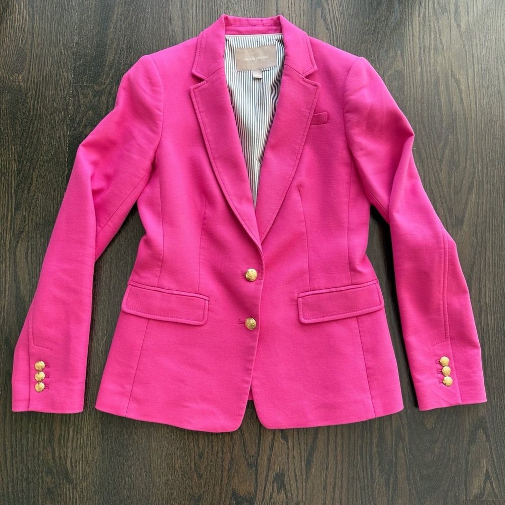 Banana Republic Vibrant Pink Blazer
